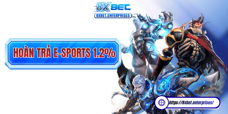 e-Sports hoàn trả mỗi ngày 1.2% dành cho các hội viên tham