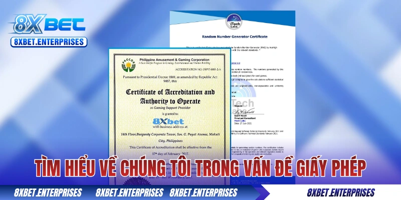 Tìm hiểu về chúng tôi trong vấn đề giấy phép pháp lý